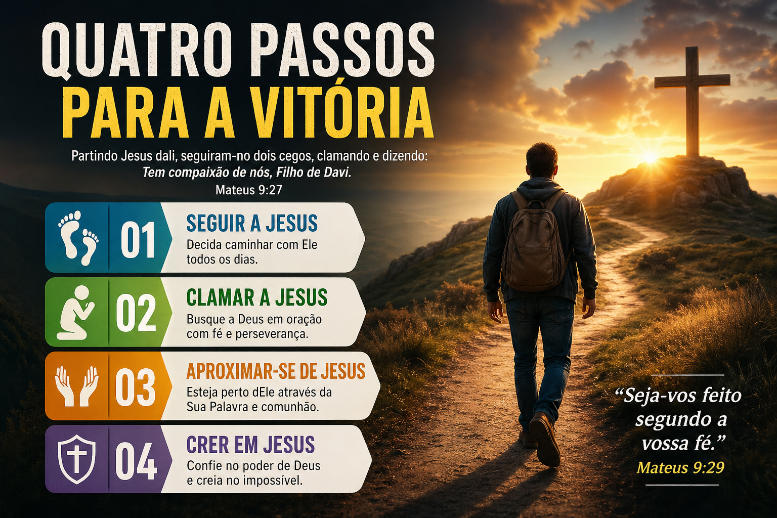 esboço 4 passos para a vitória